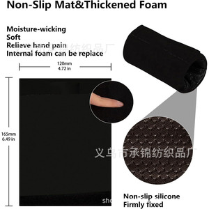 Coussinets antidérapants pour aides à la marche, poignées de canne, poignées de fauteuil roulant, couvre-poignées en mousse noire, protections pour personnes âgées et handicapées - Product Image 5