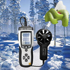 Anemómetro Digital Portátil CEM DT-8897 - Resolución de 0.1 m/s, Unidad km/h, Rango de 0-50C, Plástico - Product Image 2