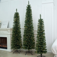 Sapin de Noël de qualité supérieure, profil mince, sapin de Noël fin et élancé pour la décoration de la maison pendant les fêtes de Noël