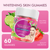 Gummies blanchissantes personnalisées OEM ODM, supplément à base de plantes, glutathion, vitamines C, E, B12, extrait de pépins de raisin, gummies de beauté naturels