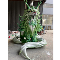 Figura de FRP de fibra de vidrio de tamaño real personalizada, estatuas de jardín, escultura, personaje de parque, servicio de impresión 3D