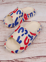 Chaussons de bain tendance en gros, chaussons de plage en caoutchouc d'été, chaussures plates antidérapantes, chaussons de dessin animé 2023 pour femmes et hommes