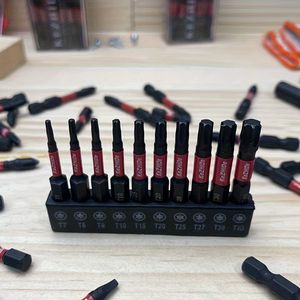 Guest Quality Pneumatic Hex Screwdriver <b>Bits</b> 6 Mm Steel Magnetic Black Anti Rust 50L Standard Application - Product Image 1