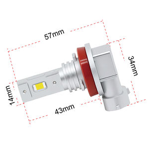 2 Pcs/Set SUNKIA Car <span class=keywords><strong>LED</strong></span> Fog Lamp pour <span class=keywords><strong>Clio</strong></span> MK3 Kadjar Twingo III Scenic <span class=keywords><strong>3</strong></span> Auto Headlight Bulb H8 H9 H11 H16(JP) - Product Image 4