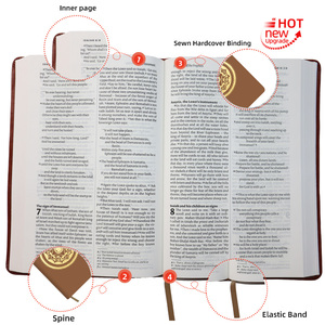 Biblia del Nuevo Testamento Multifuncional, Duradera, Nueva Versión Internacional, Económica, con Patrón de Grabado Personalizado, Marrón, Reciclable - Product Image 4