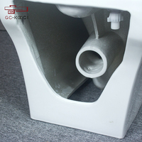 Toilette en céramique à deux pièces, kit de toilette portable