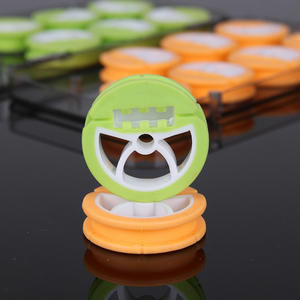 Caja de silicona para línea principal, 16 bobinas, accesorio de pesca, tamaño pequeño, multiusos, para almacenamiento de equipo de pesca - Product Image 1