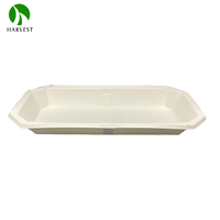 YN Tray Serie -5CB Witte Kaart met Houtnerfpatroon Biologisch afbreekbaar Recycleerbaar Kraftpapier voor Voedselverpakkingen
