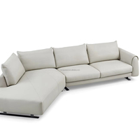Minimalist isches Design Home Interior Italienisches Leder Modulares Sofa Bequeme Wohnzimmer möbel Villa Apartment Lounge Sofa Set