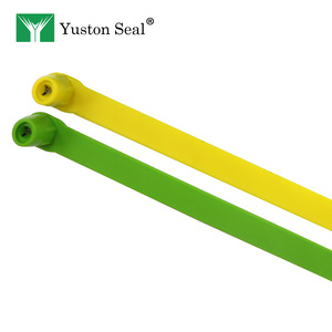 Sceau de sécurité en plastique anti-effraction, à serrage progressif, jetable, avec numéro laser personnalisé pour sacs de logistique, de coursier et de fret, 200 mm - Product Image 6