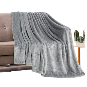 China Manufacturer Good Quality Flannel <b>Throw</b> Blanket Super Soft Solid Woven Winter Blanket for All Seasons - Product Image 1