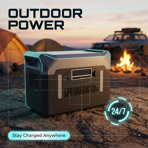 Kit de station d'alimentation portable 3000W pour la maison et l'extérieur, générateur 1000W avec batterie lithium-ion pour le camping et l'alimentation domestique - Product Image 3