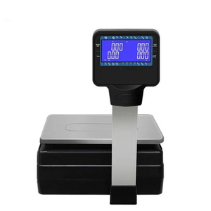 Balance de pesage Veidt 30 kg TM-A20 avec imprimante d'étiquettes codes-barres, balance calculatrice de prix pour caisse de magasin de détail TM-A20 30k - Product Image 6
