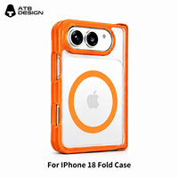 Étui de téléphone pliable ATB Skin Feel pour iPhone, étui de téléphone portable antichoc pour iPhone Duo Fold, coque de protection mate