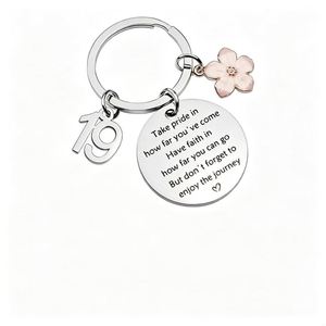 Inspirational Stainless Steel Keychain Personalized <b>Birthday</b> Graduation Keyring Jewelry <b>Gift</b> <b>for</b> <b>Daughter</b> Girls - Product Image 4