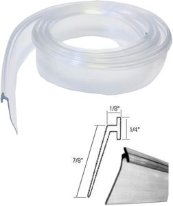 Plástico impermeable PVC sello de agua Pantalla de vidrio tira de sellado de <span class=keywords><strong>puerta</strong></span> de <span class=keywords><strong>ducha</strong></span> tira de sellado de silicona en la parte inferior de la <span class=keywords><strong>puerta</strong></span> de la <span class=keywords><strong>ducha</strong></span> - Product Image 1