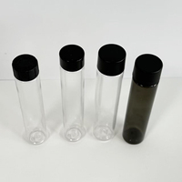 Botol kecil PET tabung plastik, 115mm 116mm 119mm 120mm 123.5mm dengan tutup tahan anak