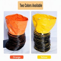 Tuyau d'évacuation flexible en PVC extensible pour ventilateur, raccordement industriel, équipement de ventilation de tunnel
