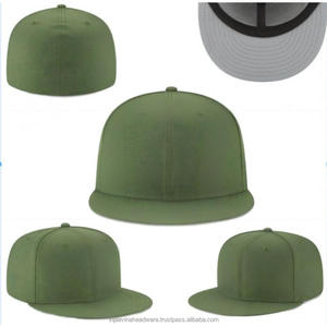 Clásico Snapback Hat Cap Hip Hop Style Flat Bill Blank Color sólido - Product Image 4