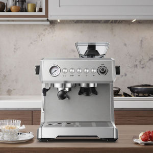 Machine à expresso de style industriel 1350W 2L 20BAR Moulin automatique du haricot à la tasse Cafetière électrique pour hôtels et ménages - Product Image 4