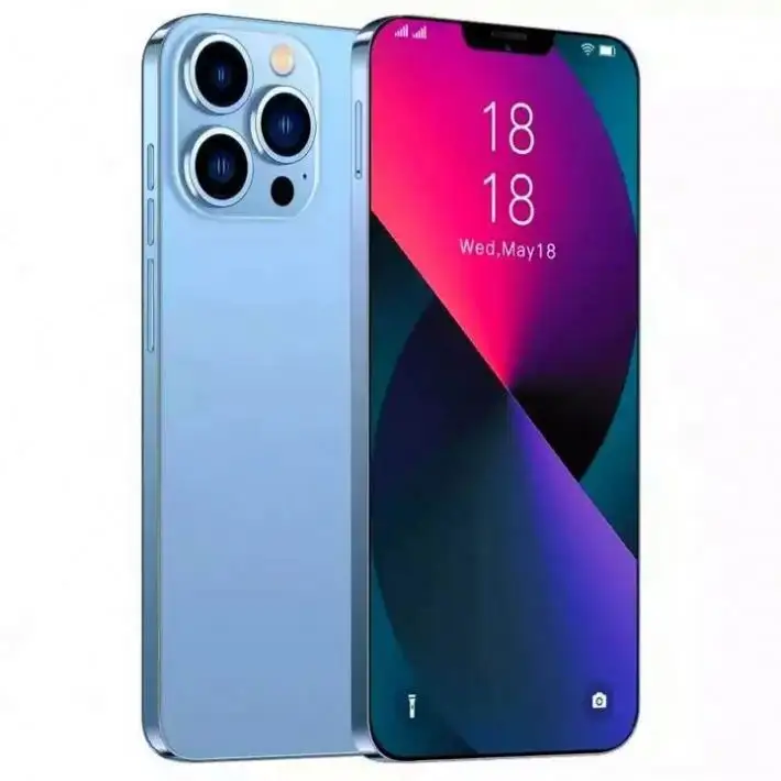 Hot selling 5G i13 Pro max 16GB+516GB Dual Back Cameras 6.6inch Full Screen Smart phone In Stock OEM Cell phone