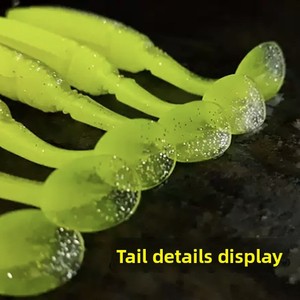Appâts souples OEM/ODM d'usine 7cm/5cm, leurres artificiels en silicone pour Texas Rig, Wobblers, Jig Head, Swimbait pour la pêche au bar - Product Image 3