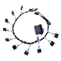 Rakitan Kabel Konektor Daya Arus Tinggi Inti Tembaga Kustom 2-8 Pin Pengunci Karet/Nilon/PVC Isolasi Industri