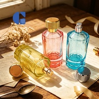 Flacon de parfum en verre de luxe GC 100 ml avec bouchon en métal OEM ODM Logo personnalisé Contenant de parfum haut de gamme