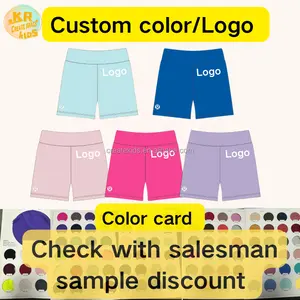 Shorts esportivos para crianças e adultos em cores personalizadas, roupas esportivas para exercícios, fitness, ioga e treino, shorts de borboleta para meninas