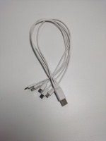 Kabel Data Tipe-C Satu-ke-Lima 5-in-1 Kabel Pengisi Daya 50cm Kabel Power Bank Portabel-Tersedia untuk Grosir