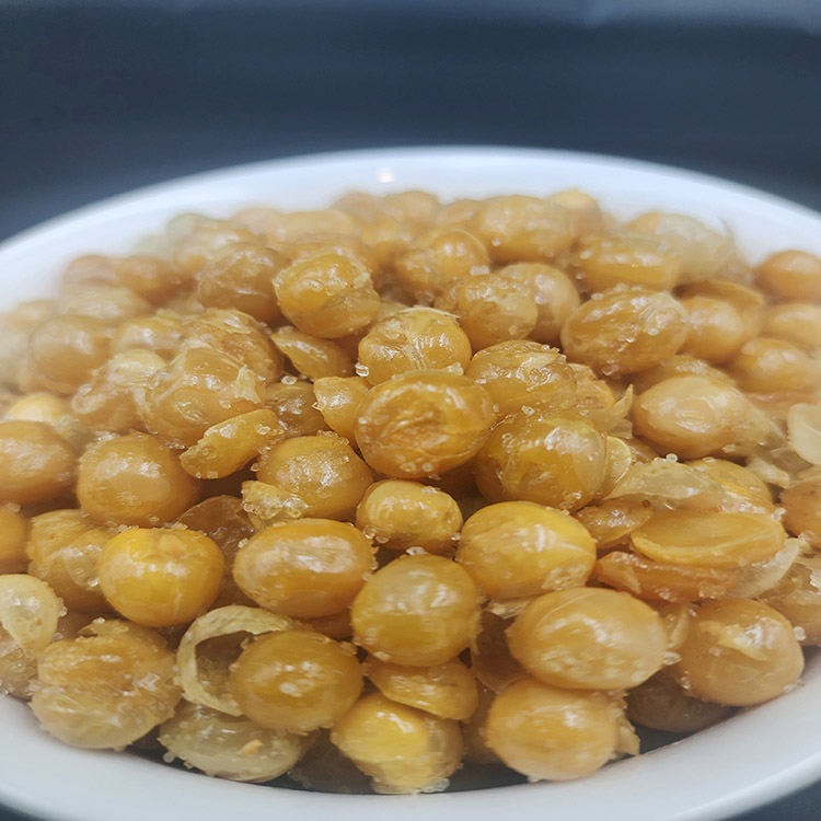 Bulk Packaged Spicy Fried Pea Snacks Crispy BBQ Salted Baked Flavors Bean Snacks in Box