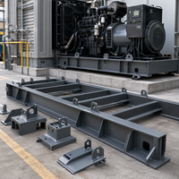 Kundenspezifische OEM-Generator-Montageplattform |   Hochbelastbare Stahl-Schweißkonstruktion für Diesel-Aggregate
