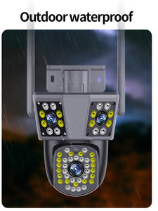 工厂OEM防水3镜头3屏4k高清人体检测Wifi监控彩色夜视闭路电视网络Ip摄像机 - Product Image 6