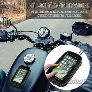 Sac de réservoir de carburant de moto universel sac de réservoir de carburant magnétique sac transparent sac de siège de téléphone portable pochette de support de téléphone portable étanche - Product Image 2