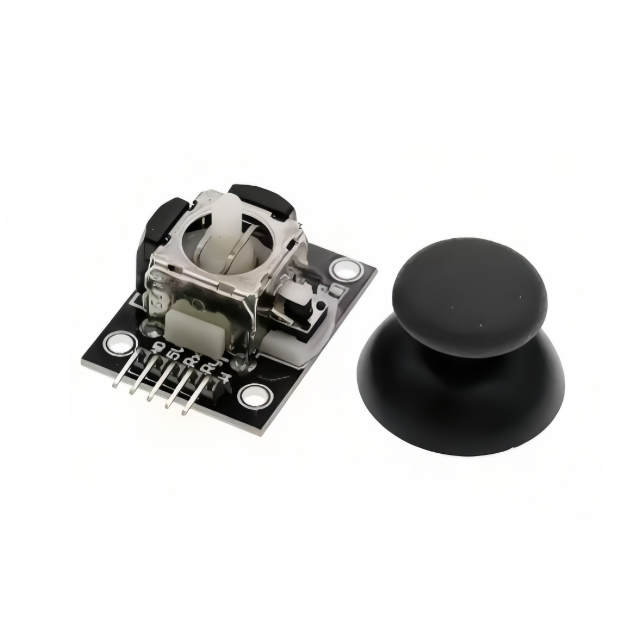 PS2 Joystick Module with Push Button Dual Axis Game Controller Sensor 3.3V/5V Compatible for DIY RC Robot and for Projects