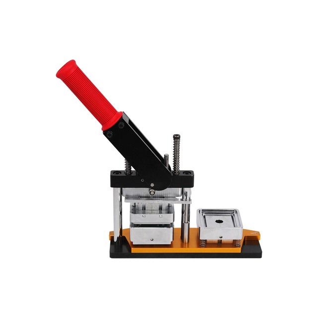 Factory Price 63.5*63.5mm and 50*50mm New Metal Button Fridge Photo Magnet Making Machine