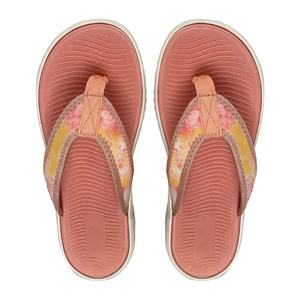 Nicecin – Tongs roses pour femmes avec sangle en tissu tie-dye, semelle souple et soutien de la voûte plantaire, sandales de plage antidérapantes, chaussons d'été - Product Image 1