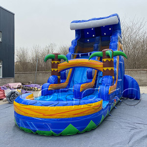Thương mại PVC Hoang Dã Ghềnh trượt nước với hồ bơi aufblasbare Wasser rutsche reparir Kit - Product Image 2
