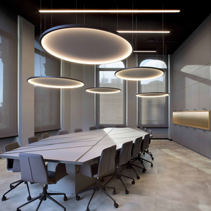 Hot Phong Cách Acoustic Bảng Điều Chỉnh Siêu Mỏng Tiếng Ồn Giảm LC4080-1200 <span class=keywords><strong>LED</strong></span> Halo Vòng Tròn Ánh Sáng Cho Phòng Ngủ - Product Image 5