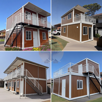 À l'épreuve des ouragans A-Frame acier bois en bord de mer bureau hôtel Villa supermarché école ferme appartement-utilisation polyvalente