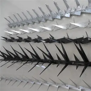 Factory Direct Security Fence Anti Bird Spike Galvanized Wall Spikes Anti Theft Fence Spikes Short Of Metal Fence