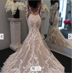 S568A 2025 New High Quality Bridal <b>Lace</b> Trailing Customization Wedding Dresses - Product Image 3