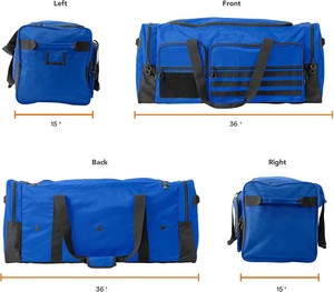 Échantillon gratuit, sacs de sport de hockey sur glace personnalisés de haute qualité, imperméables, en bâche, résistants au froid, sacs de sport à roulettes - Product Image 2