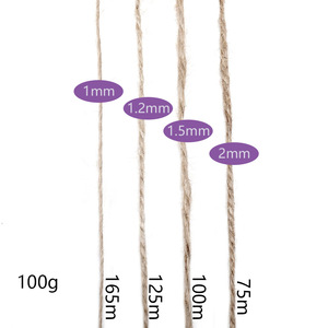 Corde en jute rétro pour décorations de jardinage DIY, cordes de jeu pour chat de la maternelle, cordes de tirage à la rose, tricot manuel polyvalent - Product Image 5