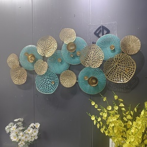 Tranh trang trí hoa lá mùa xuân 126x63CM, thủ công tùy chỉnh, trang trí tường phòng ngủ khách sạn, đồ sắt trang trí nhà cửa, giao hàng tận nơi (DDP) - Product Image 4