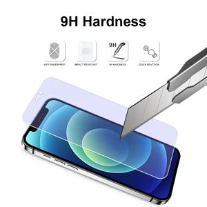 <span class=keywords><strong>Lumière</strong></span> <span class=keywords><strong>antireflet</strong></span> Plus haut niveau de protection d'écran en soie de filtration de <span class=keywords><strong>lumière</strong></span> <span class=keywords><strong>bleue</strong></span> pour iPhone Protection en <span class=keywords><strong>verre</strong></span> trempé - Product Image 4