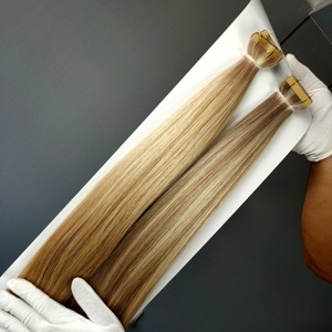 โรงงานดราก้อนบิวตี้ ผมแท้ 100% เรมี่ แฮร์ 10-30 นิ้ว ต่อผมแบบเทปจากรัสเซีย แบบดับเบิ้ลดรอน ปลายหนา ไม่ผ่านการแปรรูป ทุกสี - Product Image 5