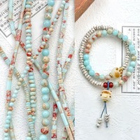 Perles en pierre Shoushan en vrac, style rétro vintage, turquoise, géométriques, rondes, tubulaires, carrées, rectangulaires, abacus, perles intercalaires en pierre