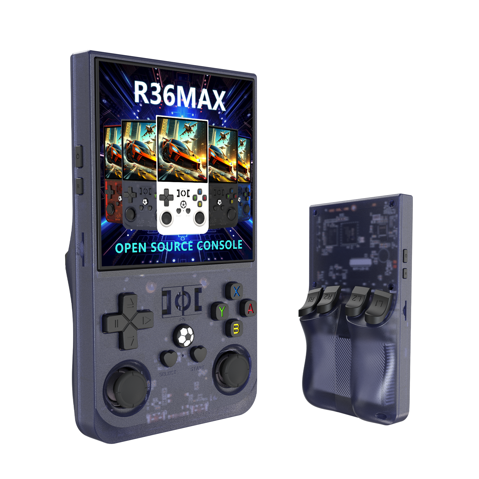 R36 Max Game Console - 128GB, 4000mah Battery, 4 Inch Screen