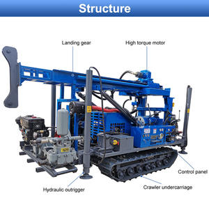 Foreuse portable ORME pour roche dure, compresseur d'air 500m, machine de forage pour puits d'eau - Product Image 2